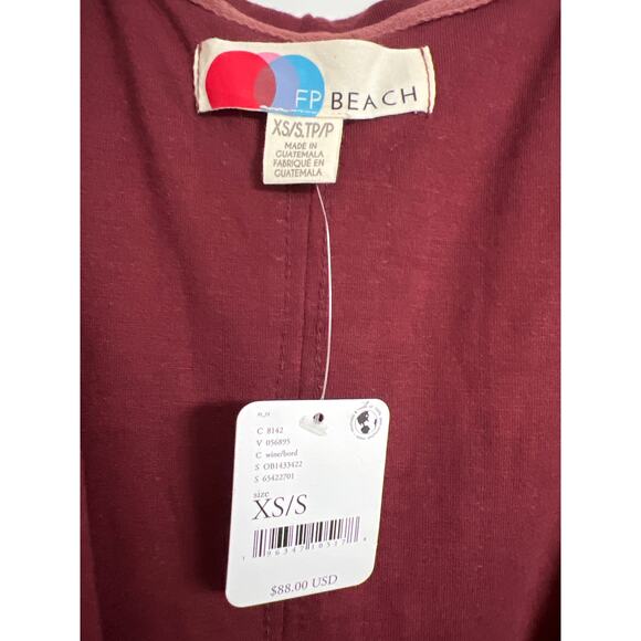 Free People Beach Jet Set Cardigan Duster Hoodie Size XS/S - Picture 4 of 6